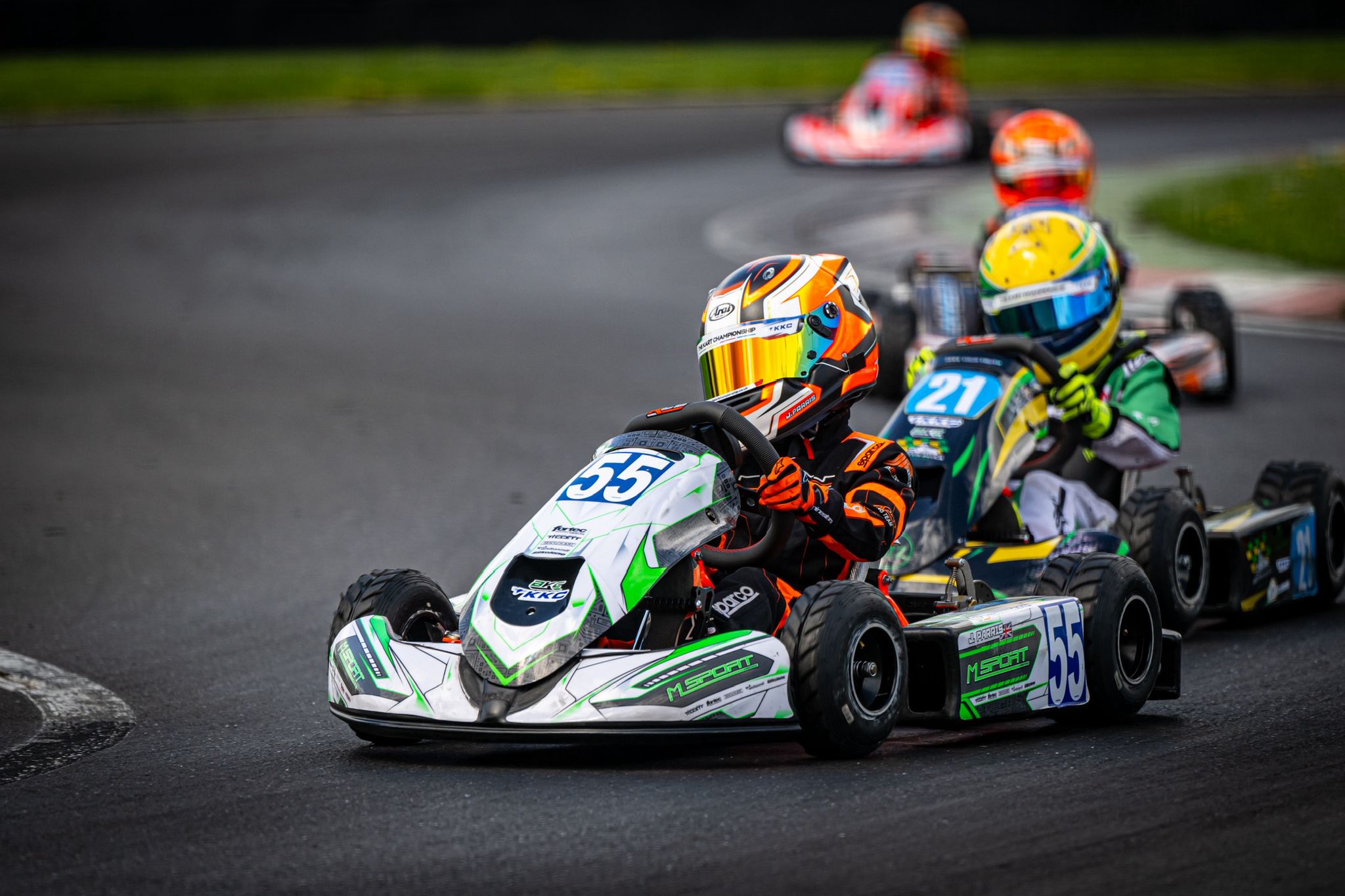 Jenson Parris bambino kart team remas